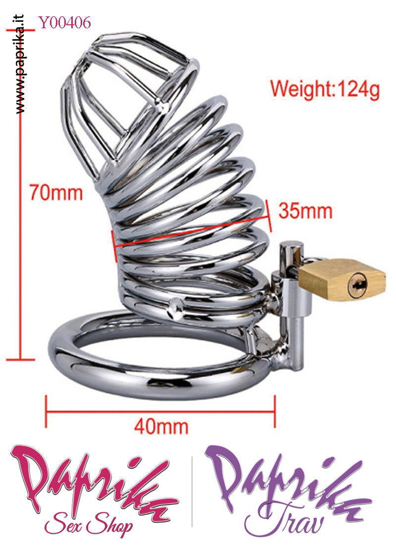 Cintura Di Castità Maschile Chastity Cage Corta Acciaio Anello Ø 43 Cintura Di Castità Maschile Chastity Cage Corta Acciaio Anello Ø 43