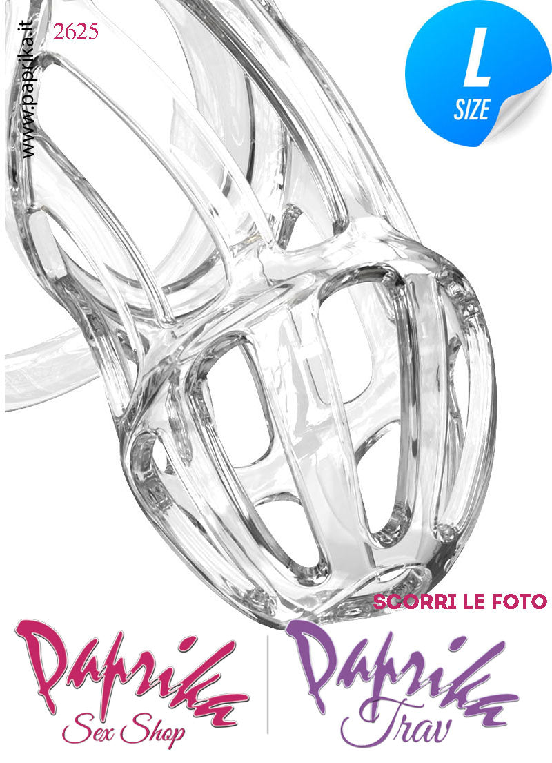 Cintura Di Castità Maschile Large PC08 Chastity Cage Abs Apertura Lunghe 5 Anelli Cintura Di Castità Maschile Large PC08 Chastity Cage Abs Apertura Lunghe 5 Anelli