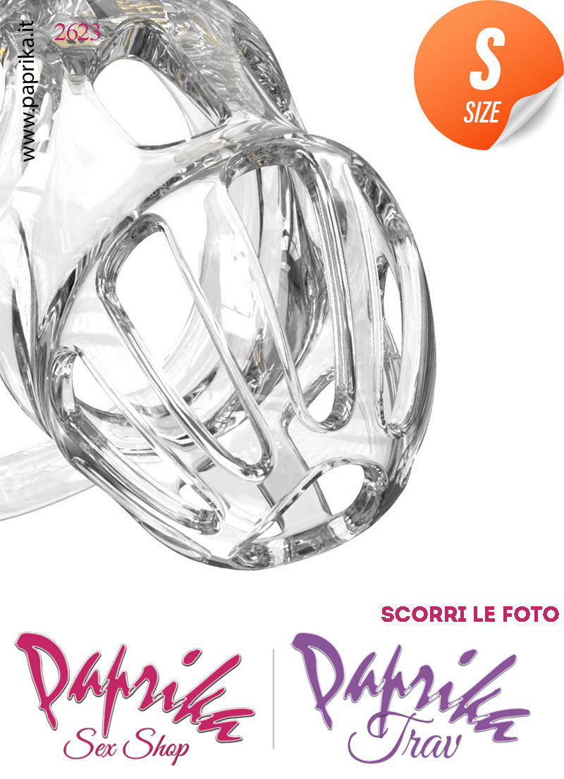 Cintura Di Castità Maschile Small PC08 Chastity Cage Abs Apertura Lunghe 5 Anelli Cintura Di Castità Maschile Small PC08 Chastity Cage Abs Apertura Lunghe 5 Anelli