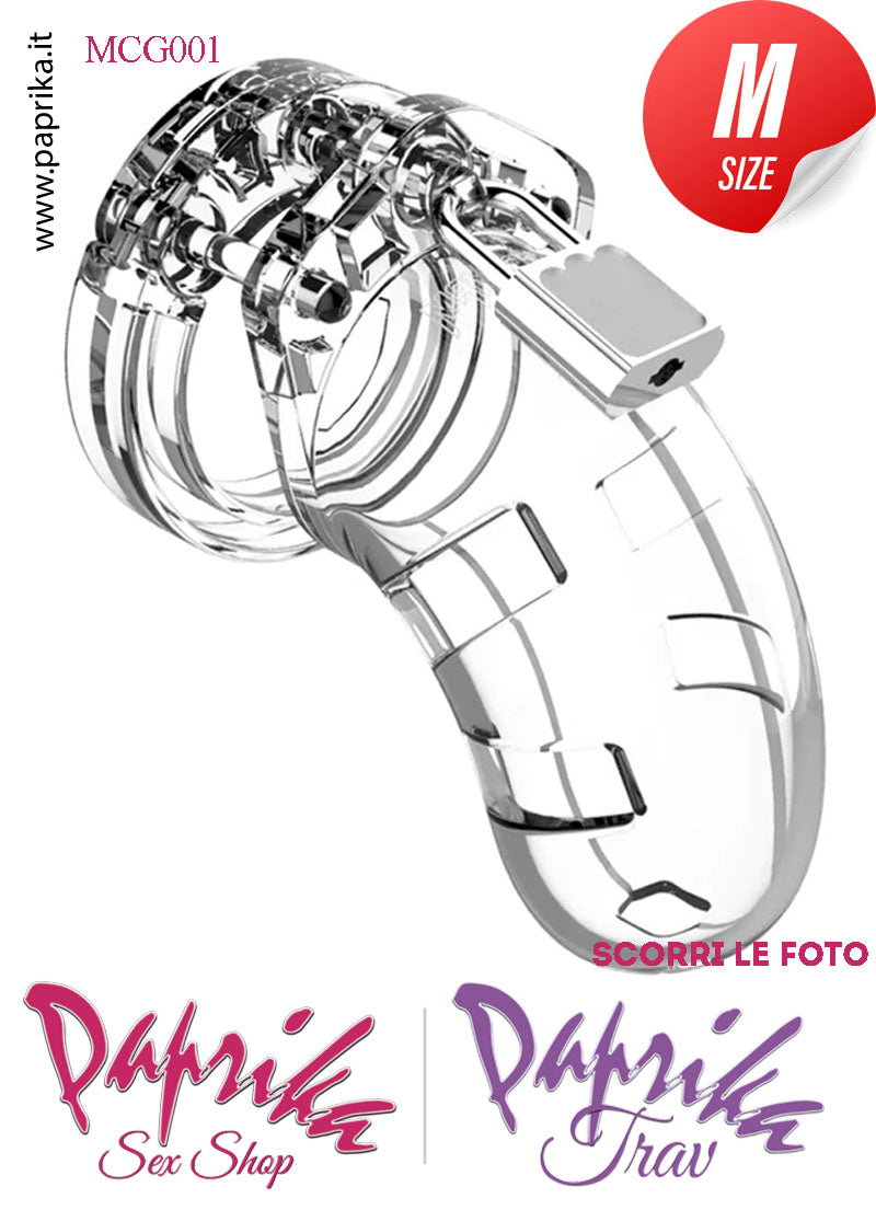 Cintura Di Castità Maschile Trasparente Chastity Cage Policarbonato Lucchetto Metallo Cintura Di Castità Maschile Trasparente Chastity Cage Policarbonato Lucchetto Metallo