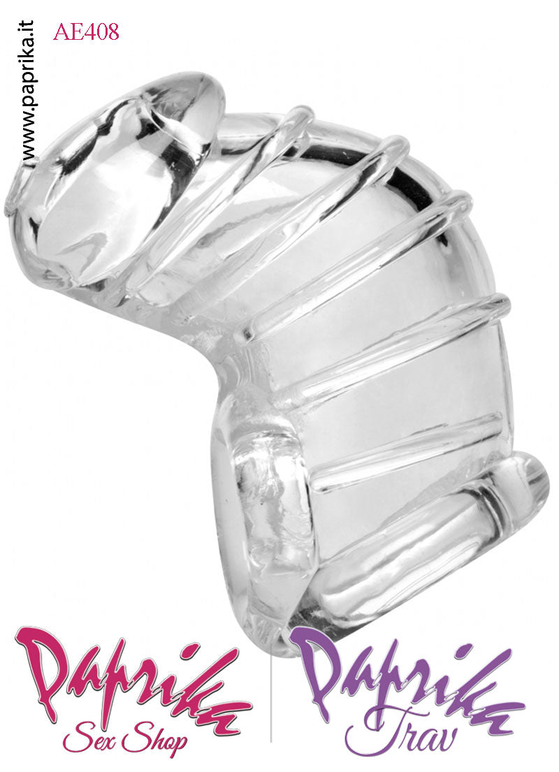 Cintura Di Castità Maschile TPR Morbida Chastity Cage Foro Testicoli Cintura Di Castità Maschile TPR Morbida Chastity Cage Foro Testicoli