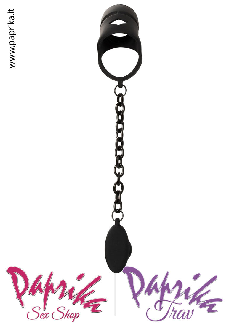 Cintura Di Castità Maschile Plug Catenella Cock Cage Corta Silicone Cintura Di Castità Maschile Plug Catenella Cock Cage Corta Silicone
