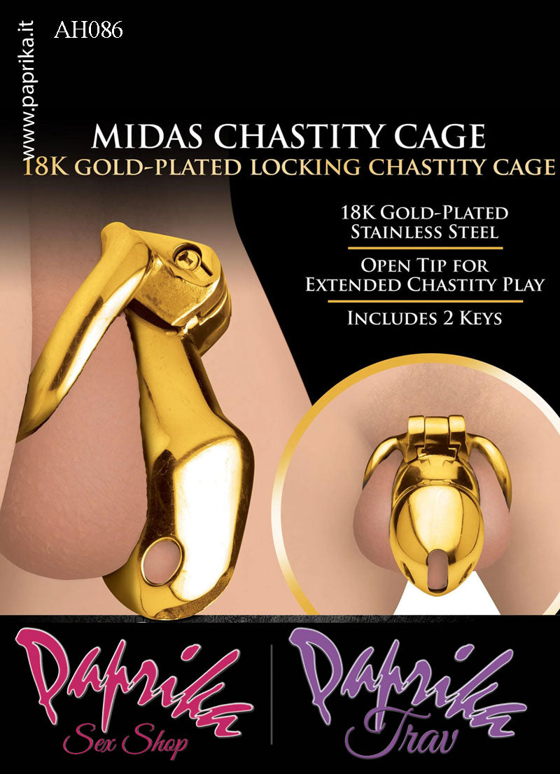 Cintura Di Castità Chastity Cage Maschile Acciaio Placcato Oro Apertura Punta Cintura Di Castità Chastity Cage Maschile Acciaio Placcato Oro Apertura Punta