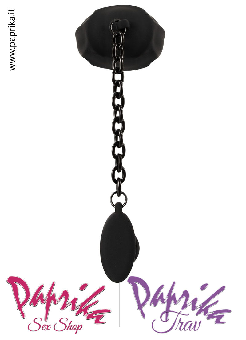 Cintura Di Castità Testicoli Plug Catenella Ball Cage Corta Silicone Cintura Di Castità Testicoli Plug Catenella Ball Cage Corta Silicone