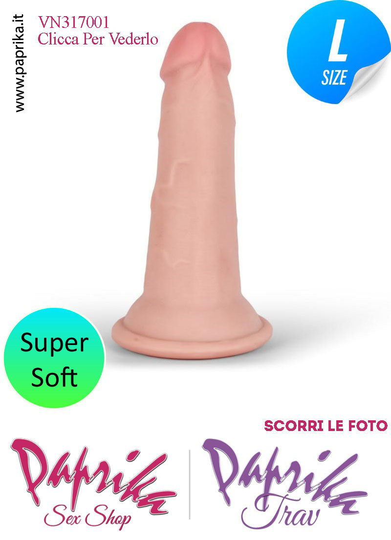 Dildo Fallo Unisex TPE Tripla Densità Non Vibrante 14 cm Ø 33/42 Ventosa Dildo Fallo Unisex TPE Tripla Densità Non Vibrante 14 cm Ø 33/42 Ventosa