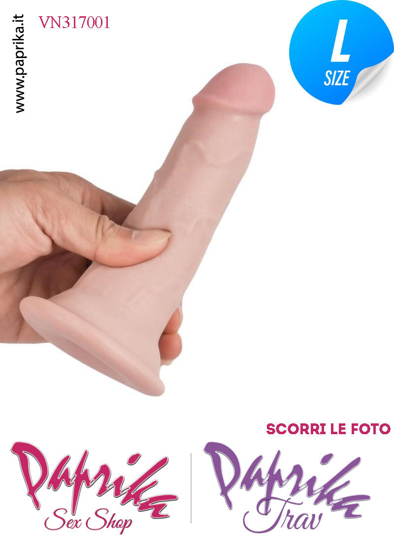 Dildo Fallo Unisex TPE Tripla Densità Non Vibrante 14 cm Ø 33/42 Ventosa Dildo Fallo Unisex TPE Tripla Densità Non Vibrante 14 cm Ø 33/42 Ventosa