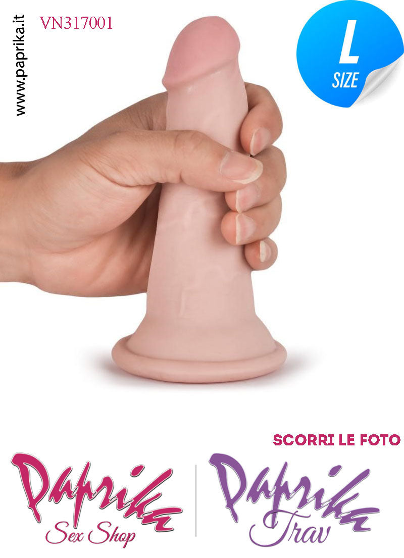 Dildo Fallo Unisex TPE Tripla Densità Non Vibrante 14 cm Ø 33/42 Ventosa Dildo Fallo Unisex TPE Tripla Densità Non Vibrante 14 cm Ø 33/42 Ventosa