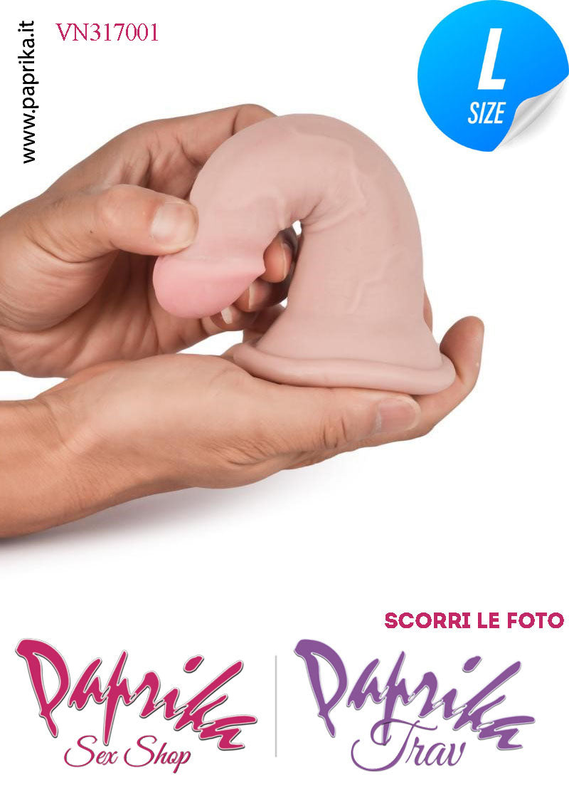 Dildo Fallo Unisex TPE Tripla Densità Non Vibrante 14 cm Ø 33/42 Ventosa Dildo Fallo Unisex TPE Tripla Densità Non Vibrante 14 cm Ø 33/42 Ventosa