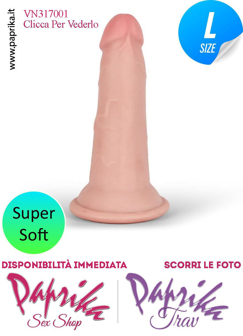 Dildo Fallo Unisex TPE Tripla Densità Non Vibrante 14 cm Ø 33/42 Ventosa Dildo Fallo Unisex TPE Tripla Densità Non Vibrante 14 cm Ø 33/42 Ventosa