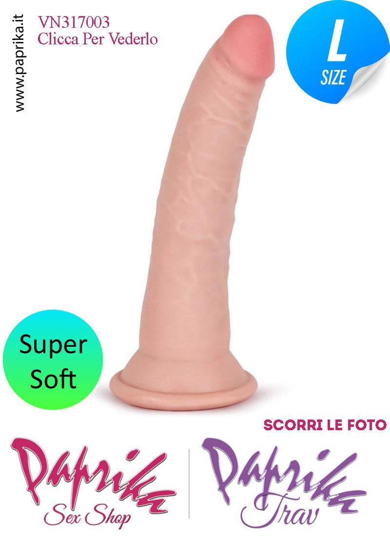 Dildo Fallo Unisex TPE Tripla Densità Non Vibrante 18 cm Ø 35 Ventosa Dildo Fallo Unisex TPE Tripla Densità Non Vibrante 18 cm Ø 35 Ventosa
