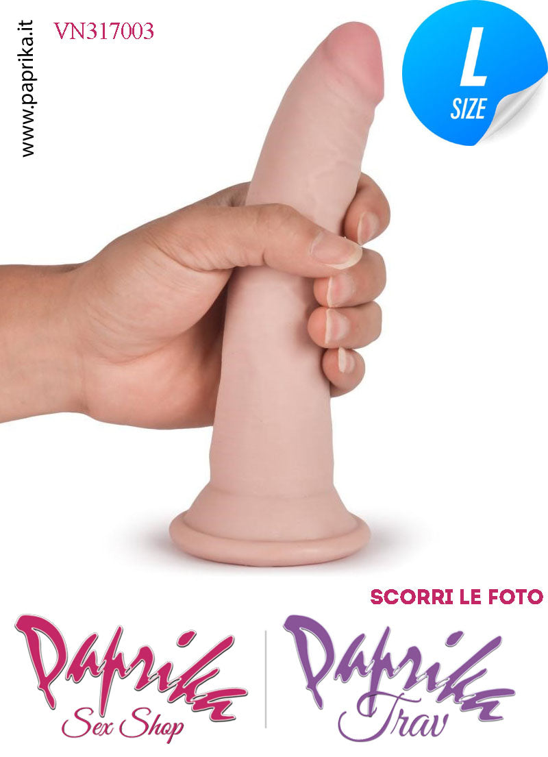 Dildo Fallo Unisex TPE Tripla Densità Non Vibrante 18 cm Ø 35 Ventosa Dildo Fallo Unisex TPE Tripla Densità Non Vibrante 18 cm Ø 35 Ventosa
