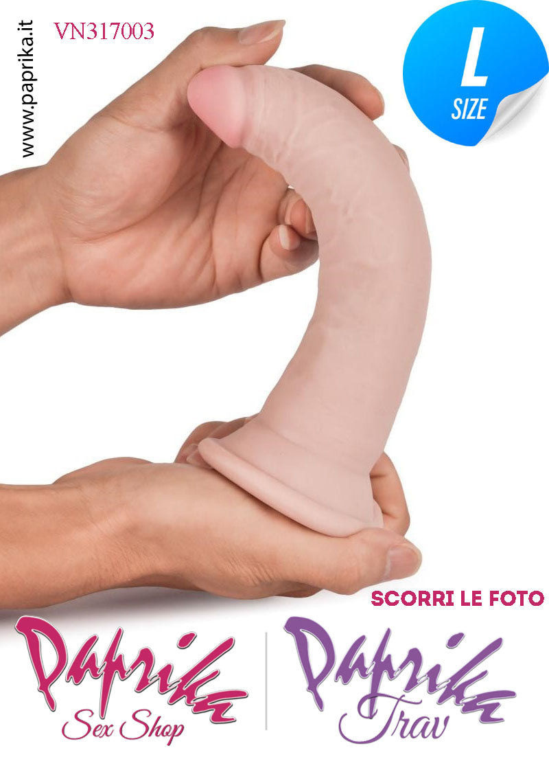 Dildo Fallo Unisex TPE Tripla Densità Non Vibrante 18 cm Ø 35 Ventosa Dildo Fallo Unisex TPE Tripla Densità Non Vibrante 18 cm Ø 35 Ventosa