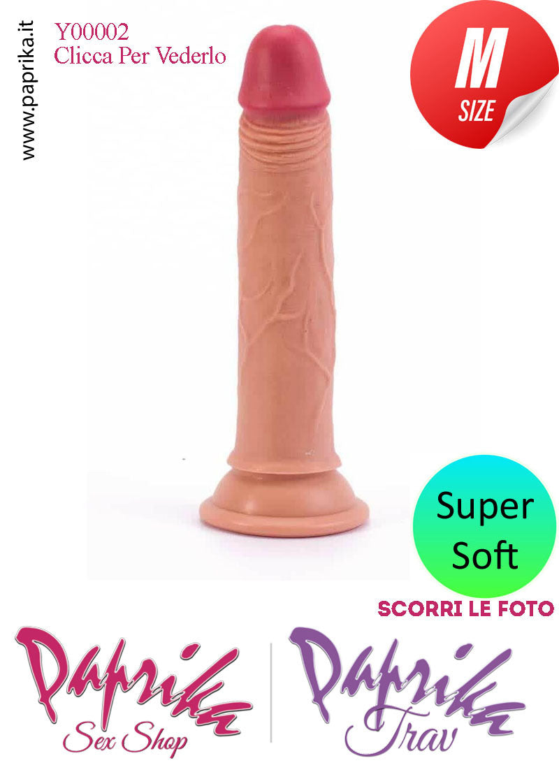 Dildo Unisex Medium Silicone Flessibile 16 cm Ø 34 Ventosa Non Vibrante Dildo Unisex Medium Silicone Flessibile 16 cm Ø 34 Ventosa Non Vibrante