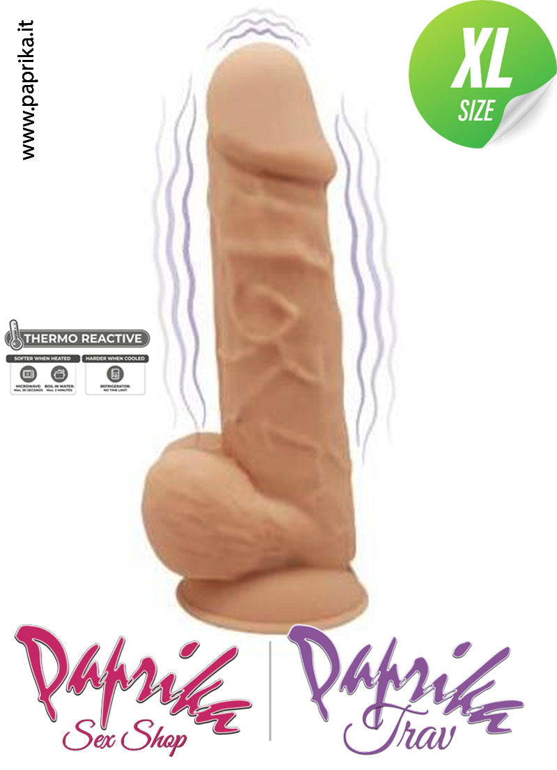 Vibratore Fallo ExtraLarge 20 cm Ø 54 Termoreattivo Riscaldabile Vibratore Fallo ExtraLarge 20 cm Ø 54 Termoreattivo Riscaldabile