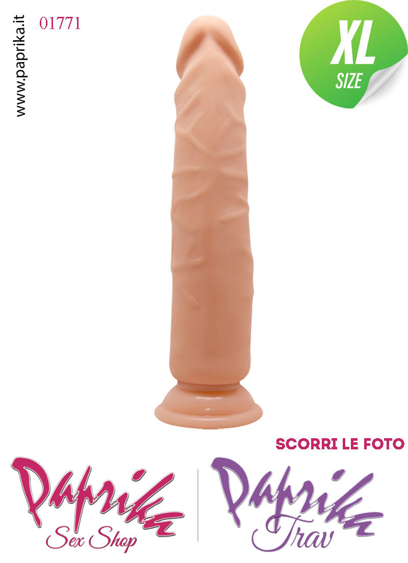 Dildo Non Vibrante Tpe Flessibile Anima Interna 25 cm Ø 47 Ventosa Dildo Non Vibrante Tpe Flessibile Anima Interna 25 cm Ø 47 Ventosa