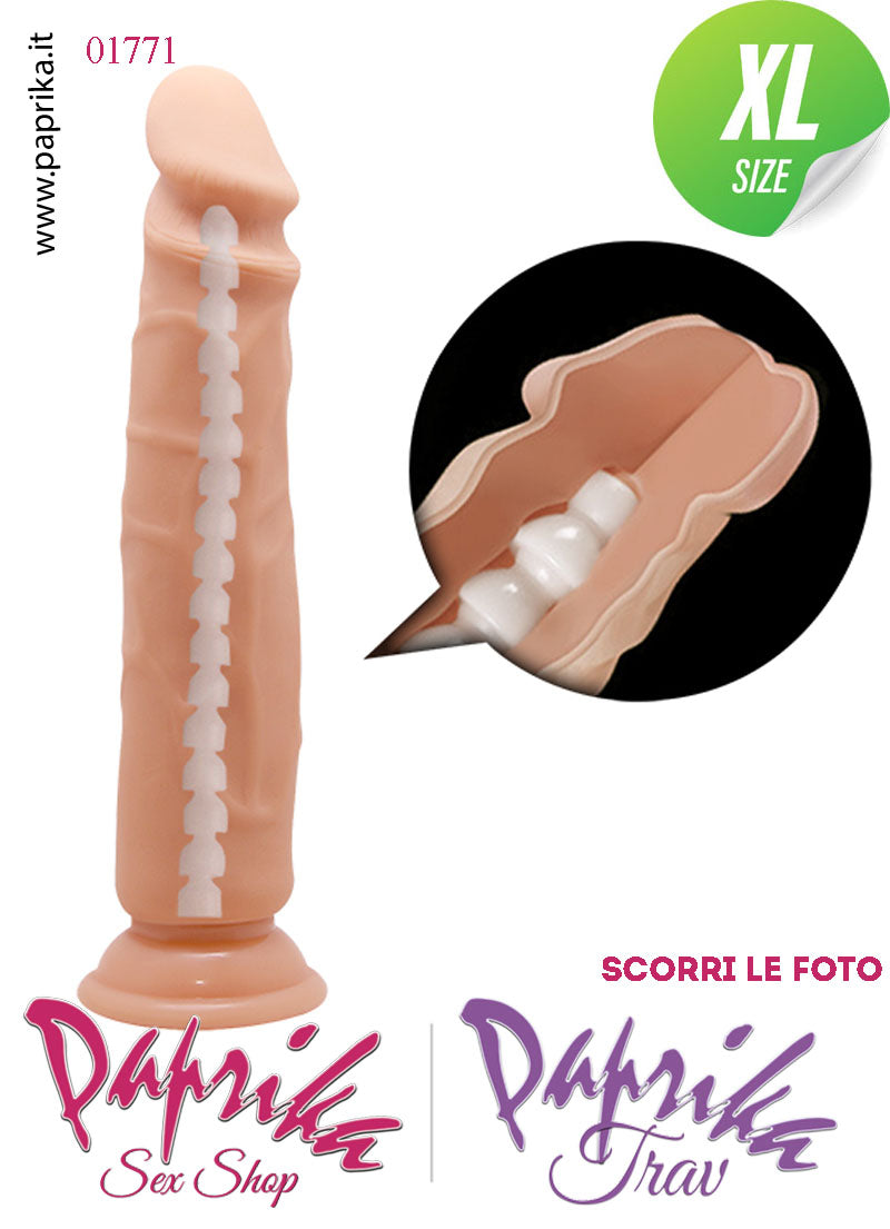 Dildo Non Vibrante Tpe Flessibile Anima Interna 25 cm Ø 47 Ventosa Dildo Non Vibrante Tpe Flessibile Anima Interna 25 cm Ø 47 Ventosa