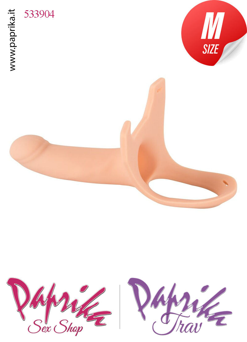 Strap-On Silicone Fallo Cavo Protesi 15 cm Ø 35 Punta Piena 5 cm Non Vibrante Strap-On Silicone Fallo Cavo Protesi 15 cm Ø 35 Punta Piena 5 cm Non Vibrante