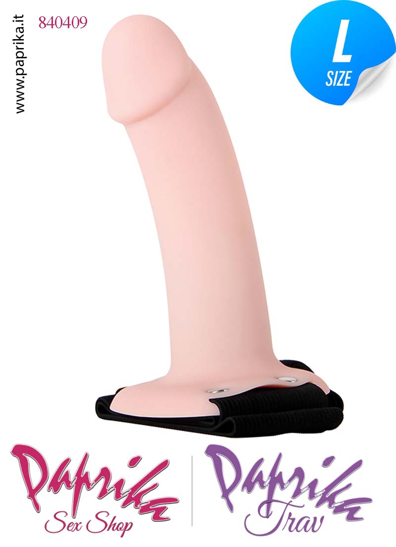 Strap-On Silicone Fallo Cavo Protesi 16 cm Ø 45 Punta Piena 6 cm Non Vibrante Strap-On Silicone Fallo Cavo Protesi 16 cm Ø 45 Punta Piena 6 cm Non Vibrante