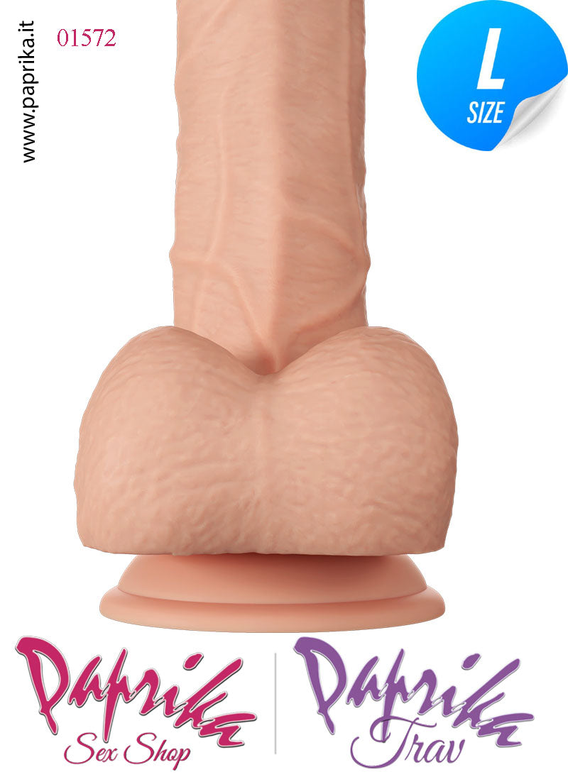 Fallo Testicoli Large Unisex TPR 19 cm Ø 43 Ventosa Non Vibrante Fallo Testicoli Large Unisex TPR 19 cm Ø 43 Ventosa Non Vibrante