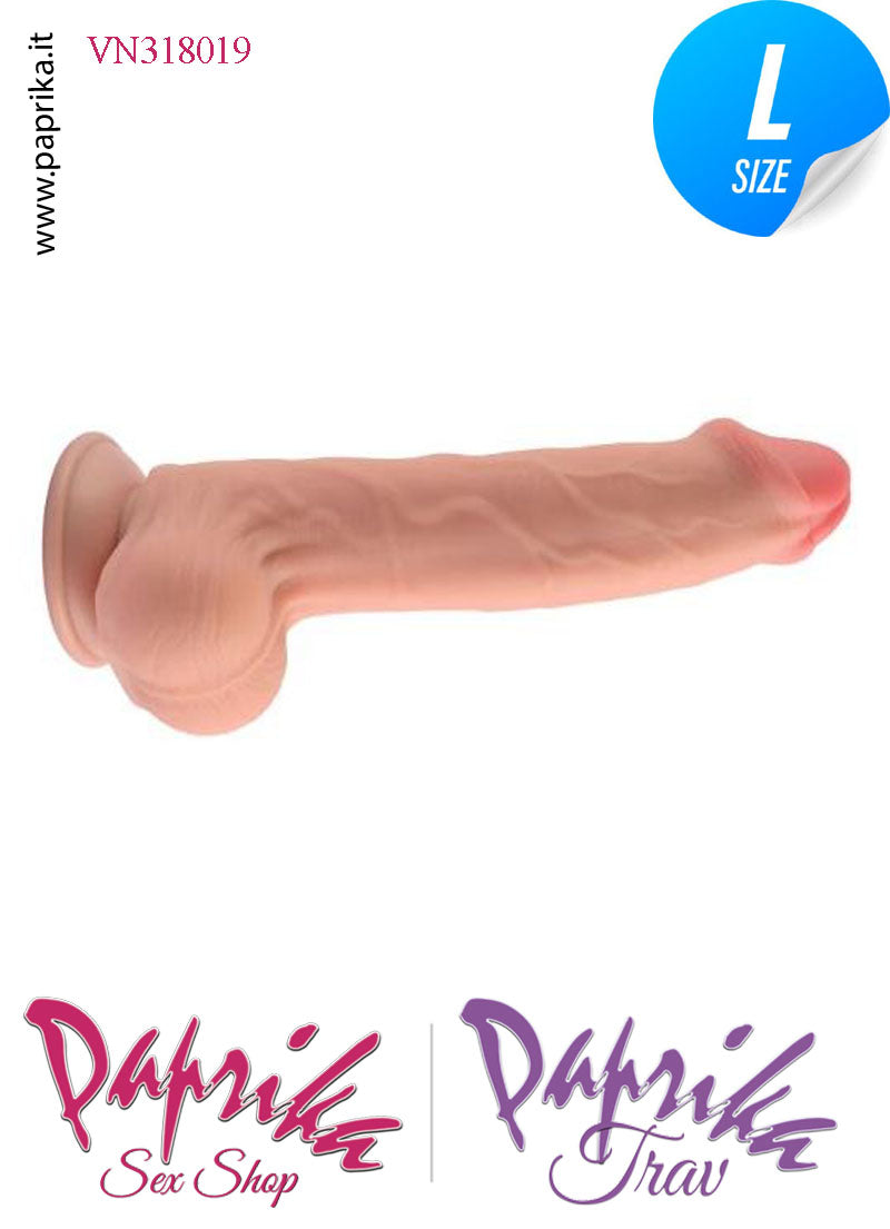 Fallo Testicoli Large Unisex Pelle Mobile Non Vibrante TPR 20 cm Ø 45 Ventosa Fallo Testicoli Large Unisex Pelle Mobile Non Vibrante TPR 20 cm Ø 45 Ventosa