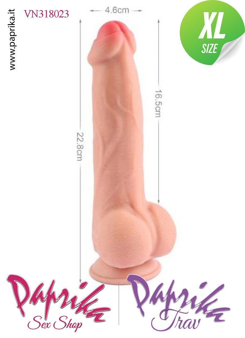 Strap-On Fallo XL Pelle Mobile Non Vibrante 22 cm Ø 46 Mutanda 3 Anelli Acciaio Strap-On Fallo XL Pelle Mobile Non Vibrante 22 cm Ø 46 Mutanda 3 Anelli Acciaio