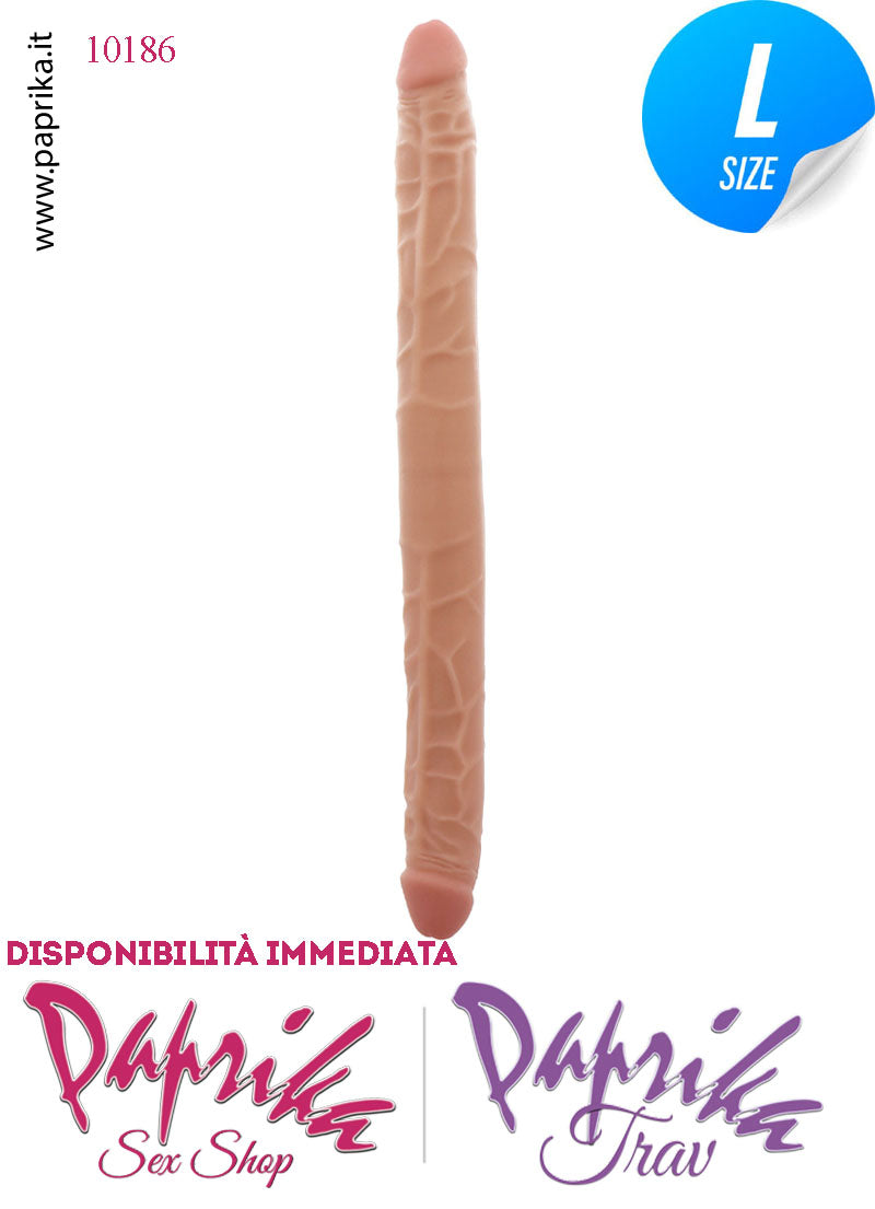 Fallo Doppio 2 Estremità 2 Partner Non Vibrante 40 cm Ø 38 Pvc Flessibile Fallo Doppio 2 Estremità 2 Partner Non Vibrante 40 cm Ø 38 Pvc Flessibile