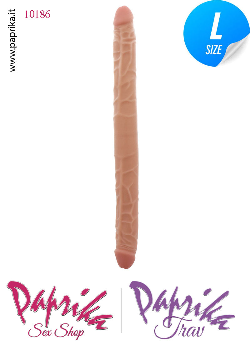 Fallo Doppio 2 Estremità 2 Partner Non Vibrante 40 cm Ø 38 Pvc Flessibile Fallo Doppio 2 Estremità 2 Partner Non Vibrante 40 cm Ø 38 Pvc Flessibile