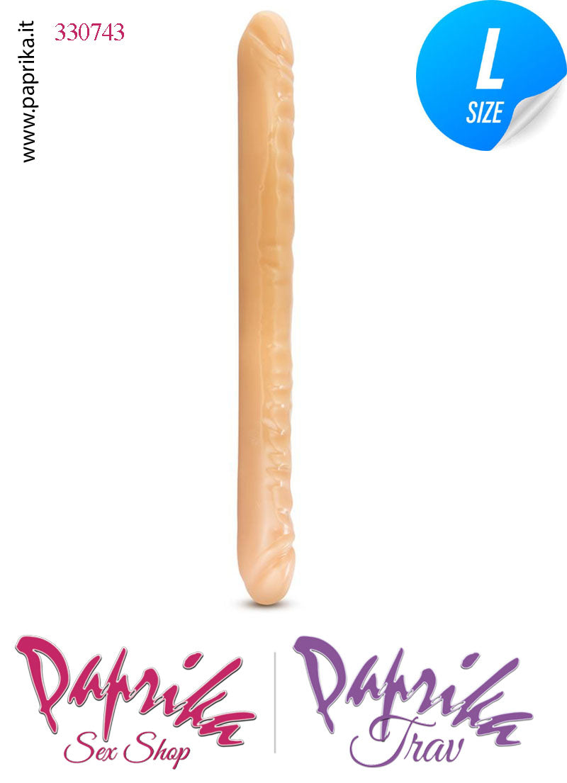 Fallo Doppio 2 Estremità 2 Partner Non Vibrante 45 cm Ø 44 Pvc Flessibile Fallo Doppio 2 Estremità 2 Partner Non Vibrante 45 cm Ø 44 Pvc Flessibile