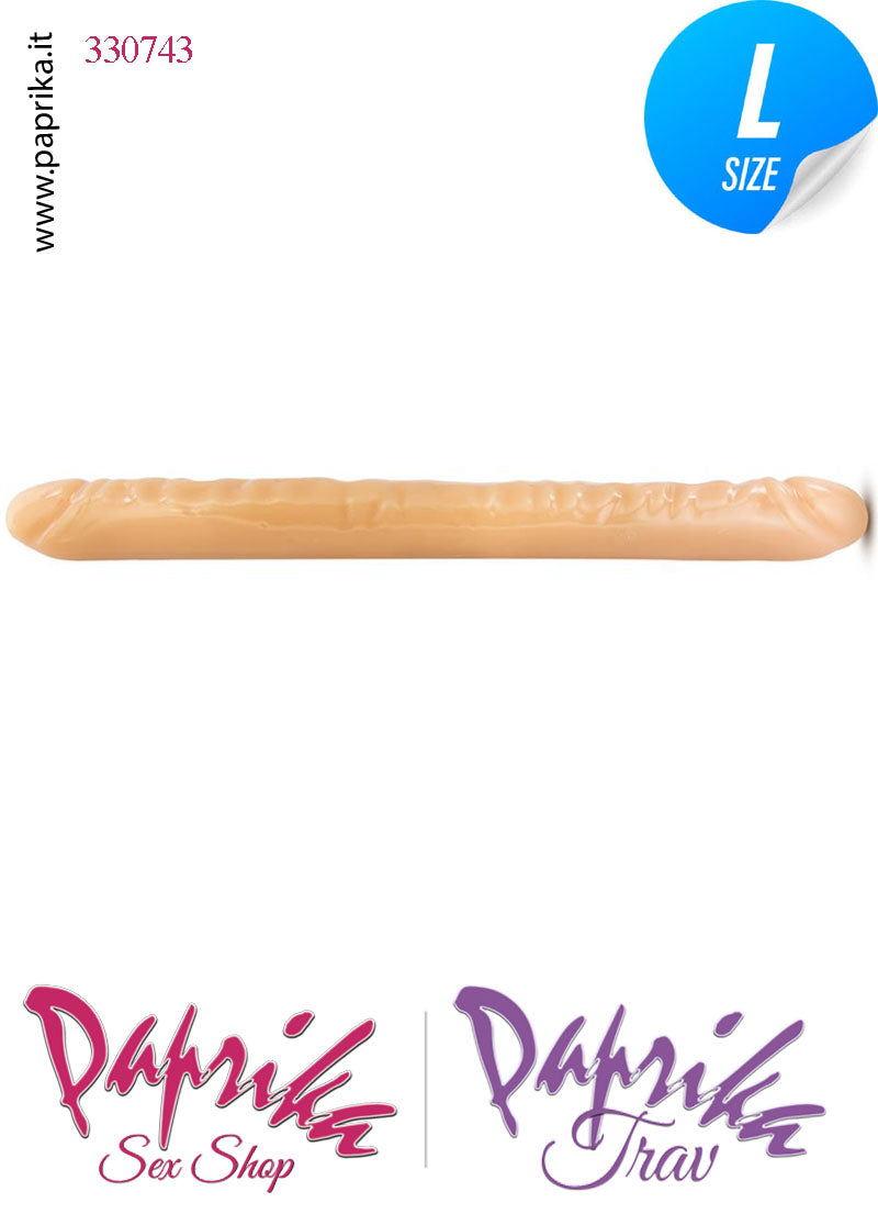 Fallo Doppio 2 Estremità 2 Partner Non Vibrante 45 cm Ø 44 Pvc Flessibile Fallo Doppio 2 Estremità 2 Partner Non Vibrante 45 cm Ø 44 Pvc Flessibile