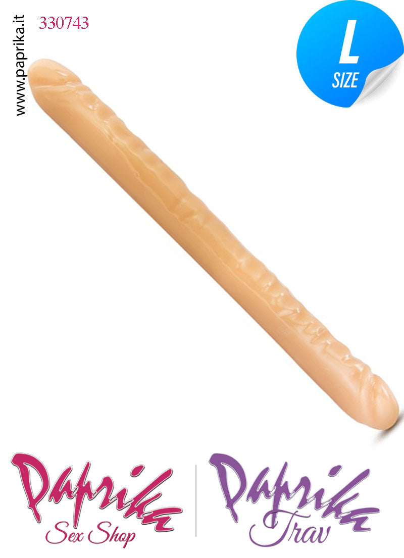 Fallo Doppio 2 Estremità 2 Partner Non Vibrante 45 cm Ø 44 Pvc Flessibile Fallo Doppio 2 Estremità 2 Partner Non Vibrante 45 cm Ø 44 Pvc Flessibile