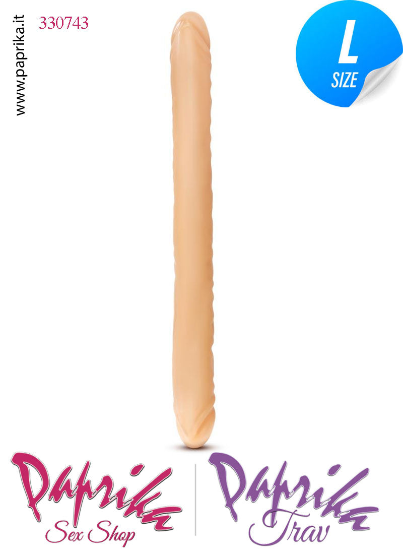 Fallo Doppio 2 Estremità 2 Partner Non Vibrante 45 cm Ø 44 Pvc Flessibile Fallo Doppio 2 Estremità 2 Partner Non Vibrante 45 cm Ø 44 Pvc Flessibile