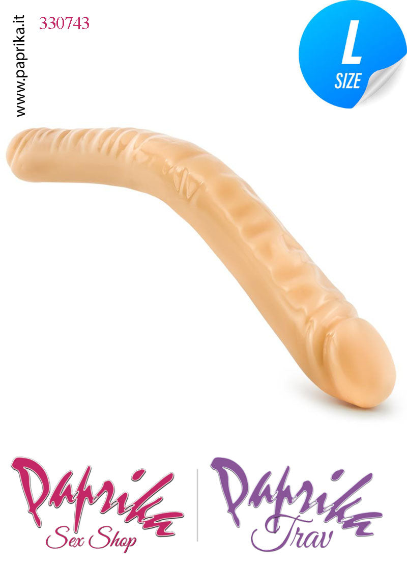 Fallo Doppio 2 Estremità 2 Partner Non Vibrante 45 cm Ø 44 Pvc Flessibile Fallo Doppio 2 Estremità 2 Partner Non Vibrante 45 cm Ø 44 Pvc Flessibile