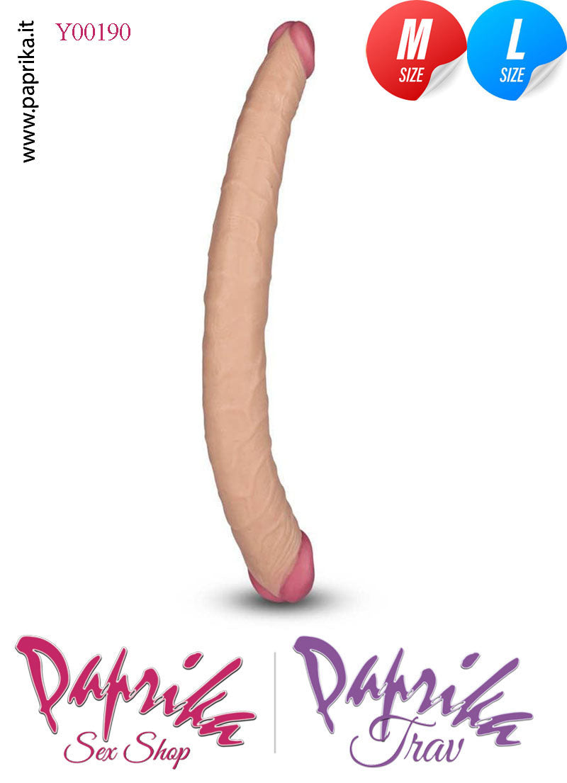 Fallo Doppio 2 Estremità Diverse 2 Partner Non Vibrante 36 cm Ø 30/42 Pvc Flessibile Fallo Doppio 2 Estremità Diverse 2 Partner Non Vibrante 36 cm Ø 30/42 Pvc Flessibile