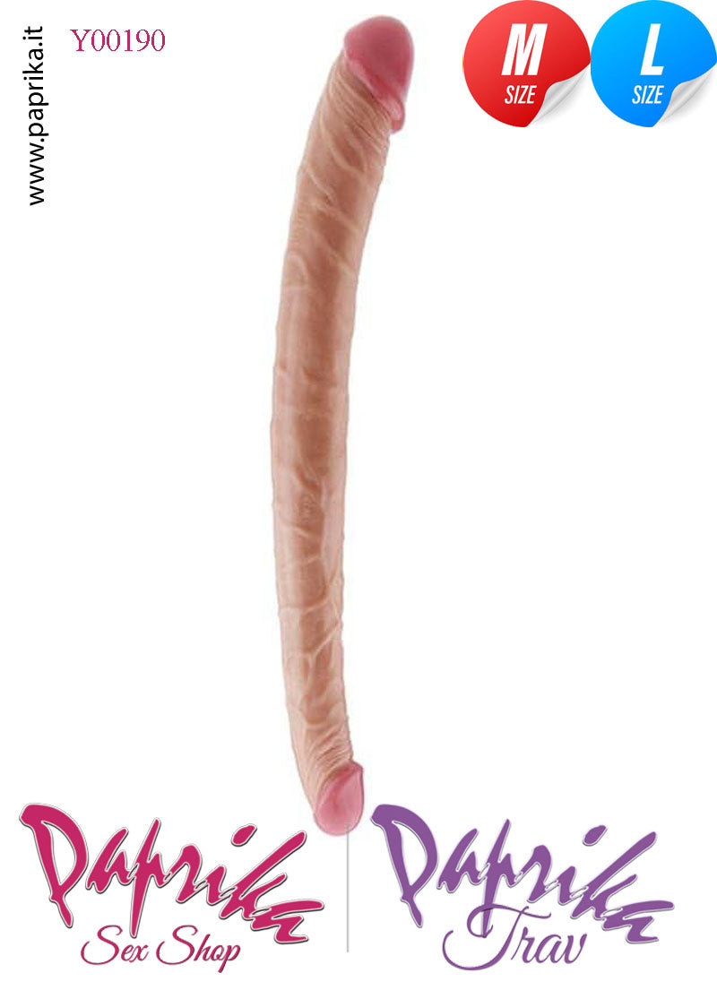 Fallo Doppio 2 Estremità Diverse 2 Partner Non Vibrante 36 cm Ø 30/42 Pvc Flessibile Fallo Doppio 2 Estremità Diverse 2 Partner Non Vibrante 36 cm Ø 30/42 Pvc Flessibile