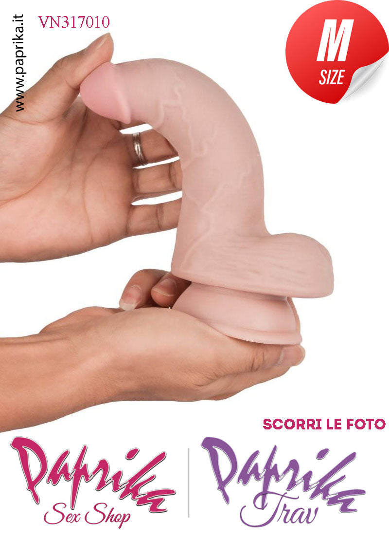 Fallo Testicoli TPE Tripla Densità Non Vibrante 16 cm Ø 35 Unisex Ventosa Fallo Testicoli TPE Tripla Densità Non Vibrante 16 cm Ø 35 Unisex Ventosa