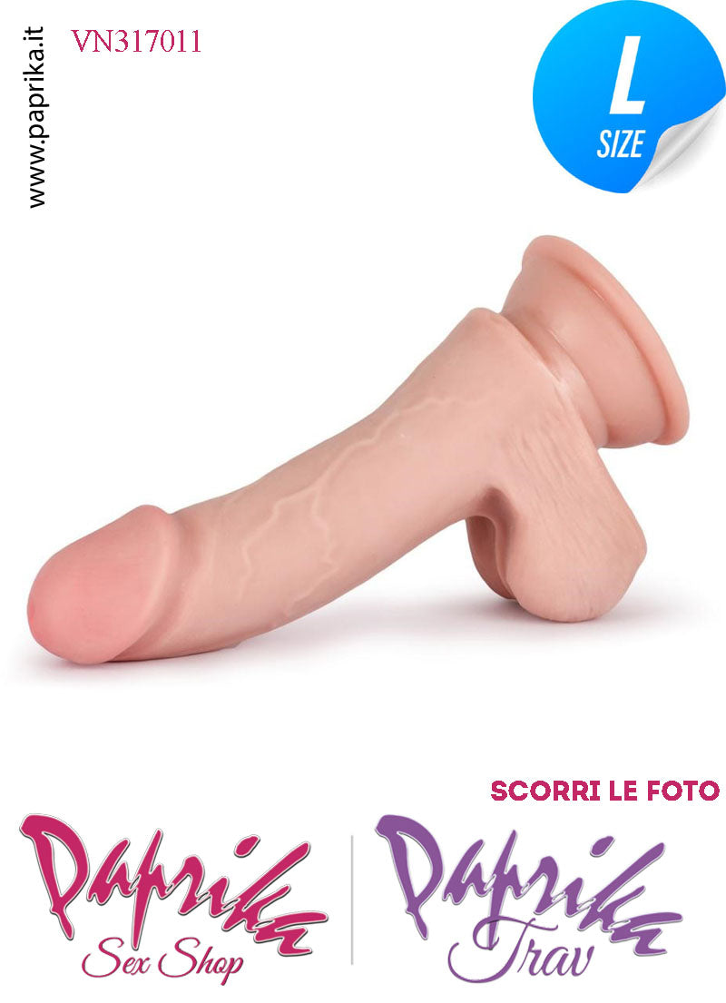 Fallo Testicoli TPE Tripla Densità Non Vibrante 18 cm Ø 38 Unisex Ventosa Fallo Testicoli TPE Tripla Densità Non Vibrante 18 cm Ø 38 Unisex Ventosa