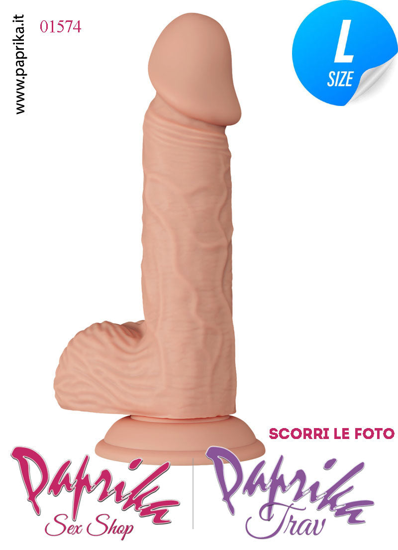 Fallo Testicoli Large Unisex TPR 18 cm Ø 39 Ventosa Non Vibrante Fallo Testicoli Large Unisex TPR 18 cm Ø 39 Ventosa Non Vibrante