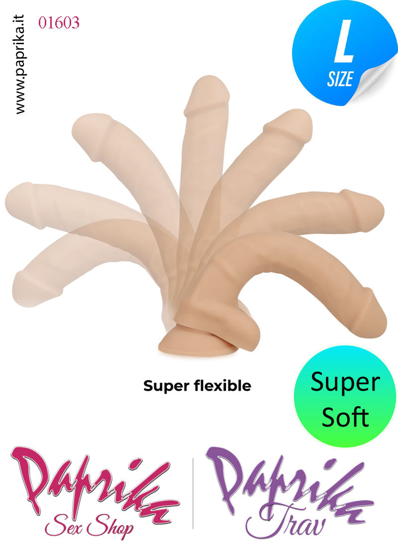 Fallo Testicoli Medium Silicone Non Vibrante 20 cm Ø 41 Unisex Ventosa Fallo Testicoli Medium Silicone Non Vibrante 20 cm Ø 41 Unisex Ventosa