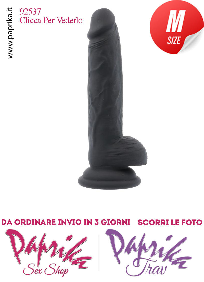 Fallo Testicoli Medium Unisex Silicone Nero 15 cm Ø 35 Ventosa Non Vibrante Fallo Testicoli Medium Unisex Silicone Nero 15 cm Ø 35 Ventosa Non Vibrante