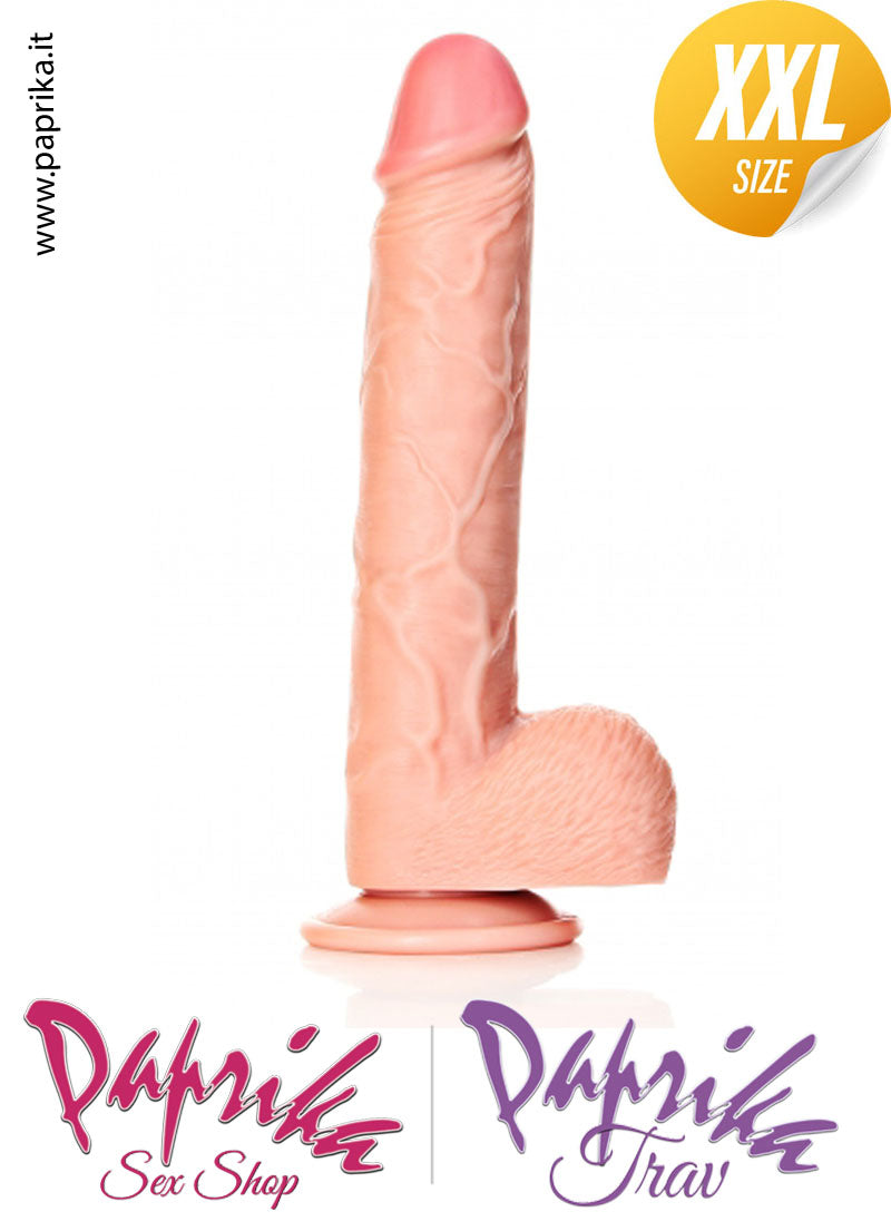 Fallo Testicoli XXL Unisex Pvc 26 cm Ø 56 Ventosa Potente Non Vibrante Fallo Testicoli XXL Unisex Pvc 26 cm Ø 56 Ventosa Potente Non Vibrante