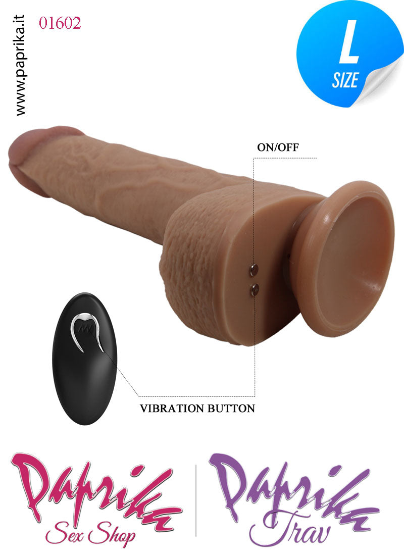 Fallo Su e Giù Vibrante Telecomandato Silicone Ventosa 20 cm Ø 43 Fallo Su e Giù Vibrante Telecomandato Silicone Ventosa 20 cm Ø 43