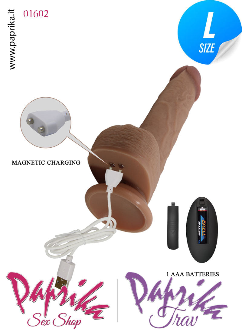 Fallo Su e Giù Vibrante Telecomandato Silicone Ventosa 20 cm Ø 43 Fallo Su e Giù Vibrante Telecomandato Silicone Ventosa 20 cm Ø 43