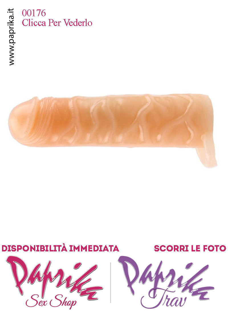 Guaina Morbida Ingrossamento Pene Tpe Anello Testicoli Elasticizzato 18 CM Ø 45 Guaina Morbida Ingrossamento Pene Tpe Anello Testicoli Elasticizzato 18 CM Ø 45
