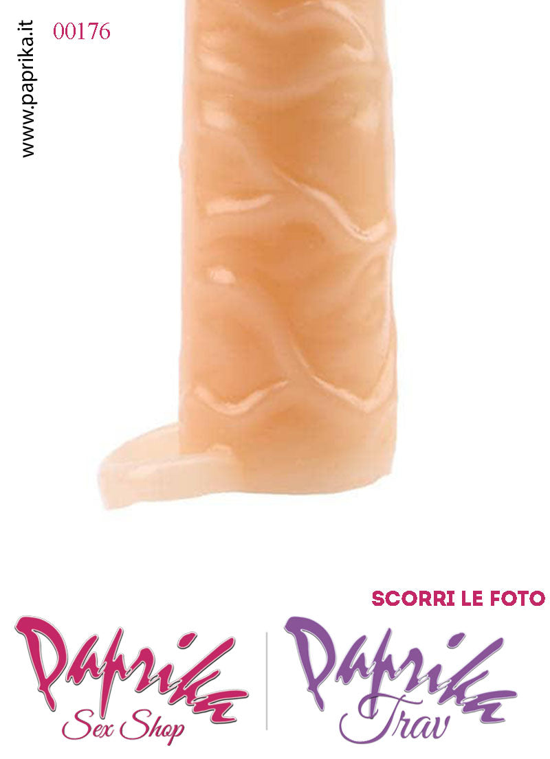 Guaina Morbida Ingrossamento Pene Tpe Anello Testicoli Elasticizzato 18 CM Ø 45 Guaina Morbida Ingrossamento Pene Tpe Anello Testicoli Elasticizzato 18 CM Ø 45
