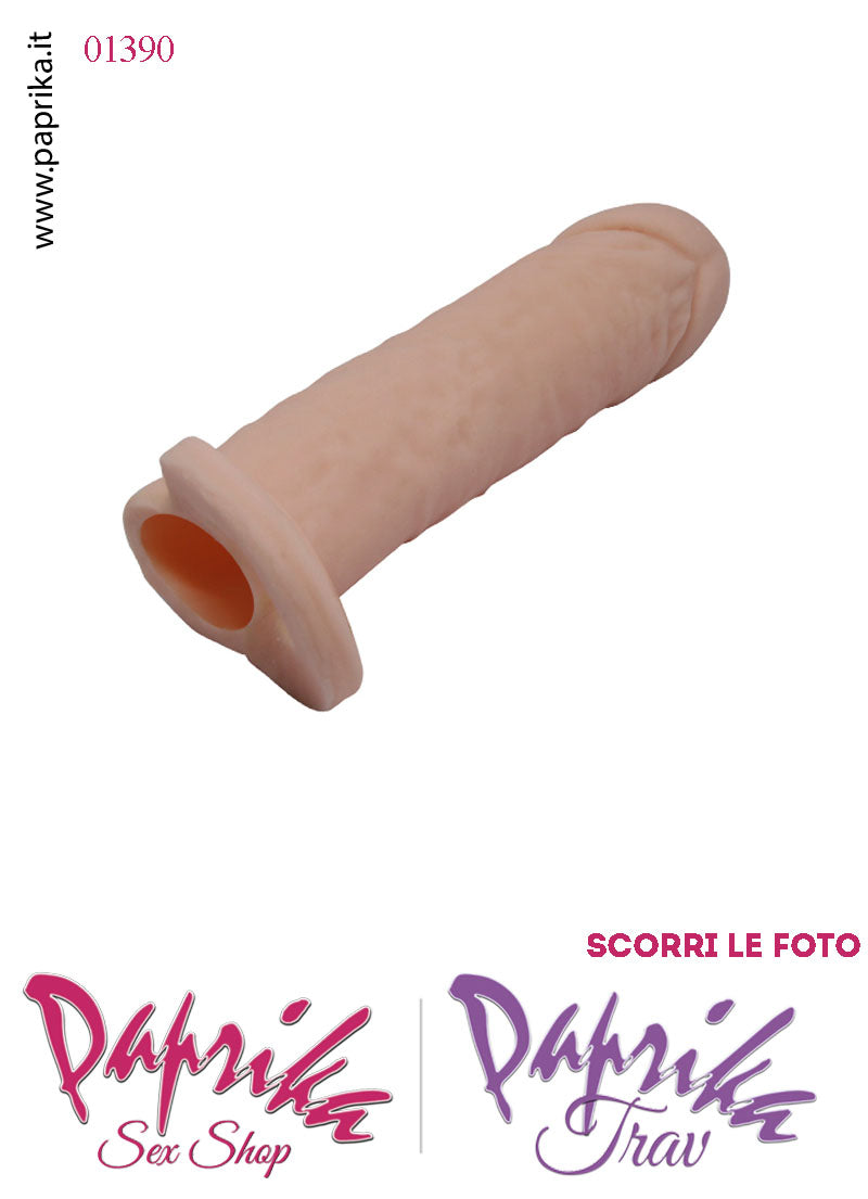 Prolunga Guaina Allungamento Pene 4 cm Anello Elasticizzato Testicoli Prolunga Guaina Allungamento Pene 4 cm Anello Elasticizzato Testicoli
