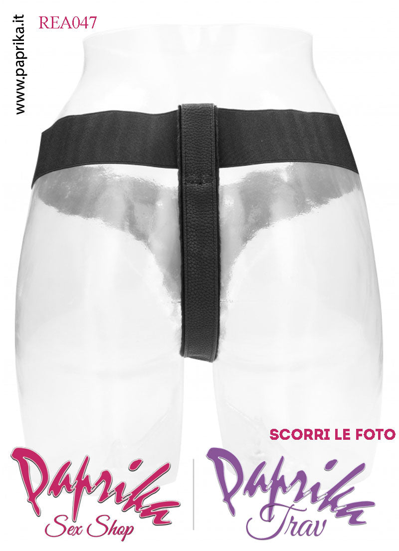 Strap-On Dildo Nero ExtraLarge Non Vibrante Unisex 20 cm Ø 48 Silicone Realistico Strap-On Dildo Nero ExtraLarge Non Vibrante Unisex 20 cm Ø 48 Silicone Realistico