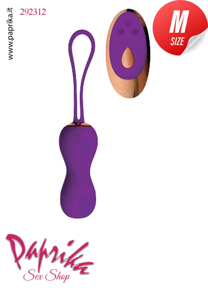 Ovulo Palline Vaginali Vibranti 9 cm Ø 32-34 Silicone Telecomando 10 Funzioni