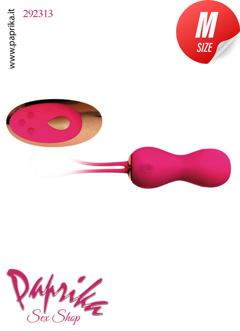 Ovulo Palline Vaginali Vibranti 9 cm Ø 32-34 Silicone Telecomando 10 Funzioni