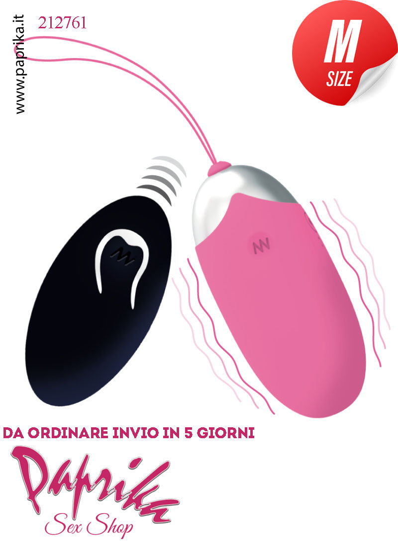 Ovulo Vaginale Vibrante 7 cm Ø 33 Silicone Telecomando 12 Velocità
