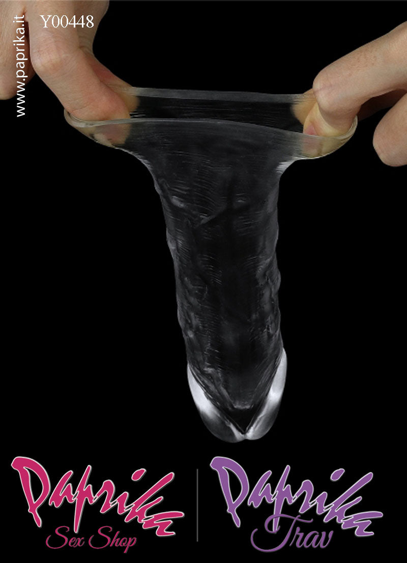 Prolunga Guaina Allungamento Pene 2.5 cm Tpe Morbido Trasparente Prolunga Guaina Allungamento Pene 2.5 cm Tpe Morbido Trasparente